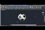 autocad ile 3 boyutlu futbol topu çizimi
